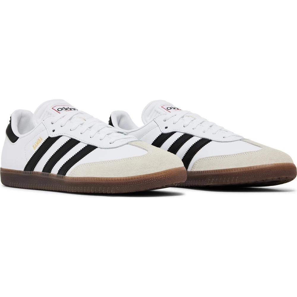 Adidas Samba Indoor Mens Size 13 White Black Sneakers IH6001 NEW - Picture 2 of 5